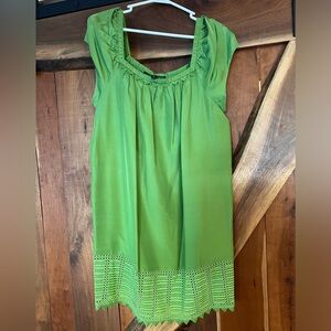 BCBG MaxAzria green dress. Worn a couple times and in great shape, size M.